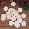50 шт. Сделай сам Натуральные Заготовки из Дерева Срез Круглые Необработанные Поделки Деревянные Диски