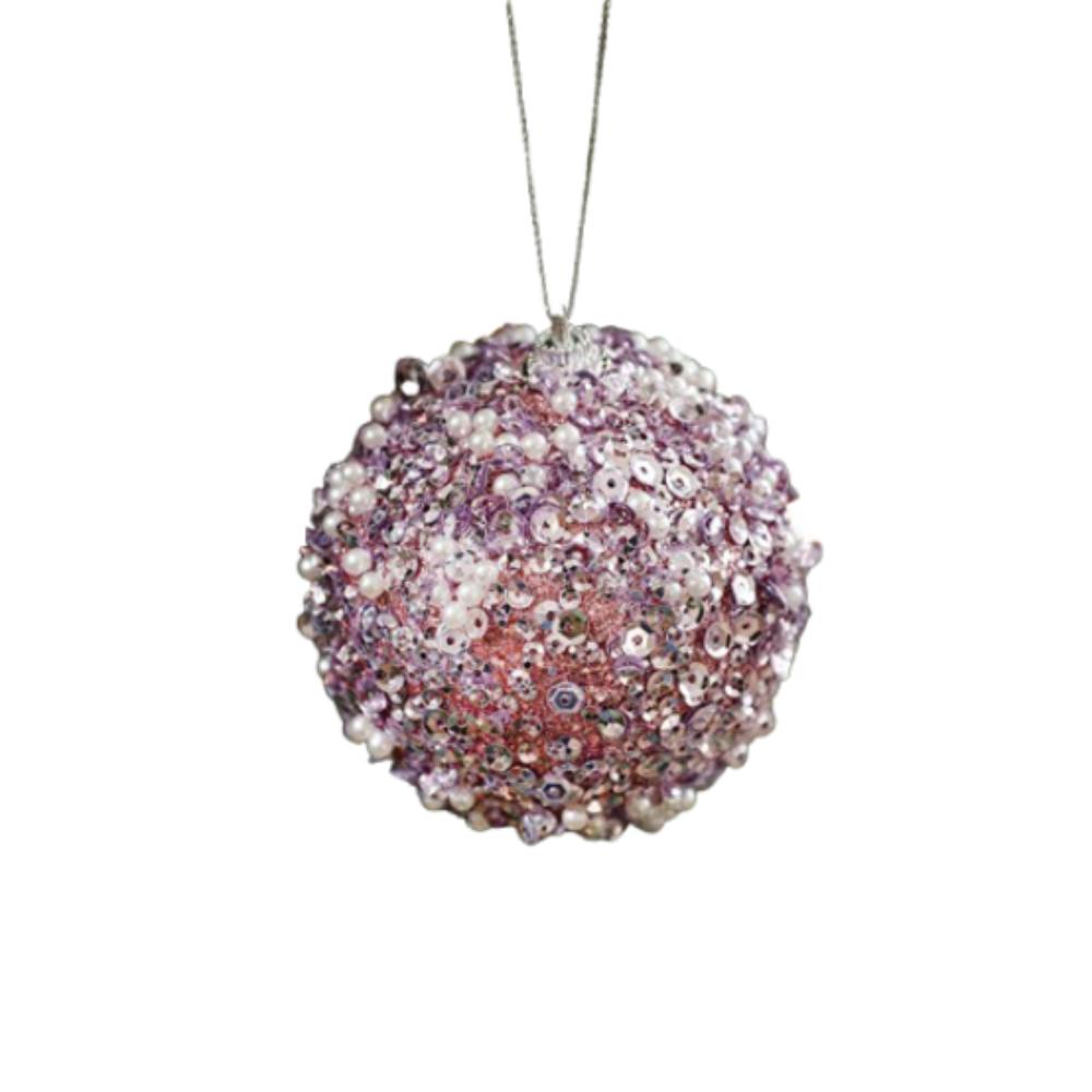 Colorful Foam Sequin Christmas Balls Pendant Shatterproof Christmas Tree Ornaments New Year Gifts