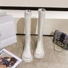 Но сапоги до колена сапоги сапоги женские 2025 новые Spice Girl ботинки мартин белые сапоги на высокой платформе высокие сапоги тренд