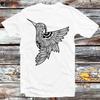 Black Hummingbird Mandala T Shirt B942