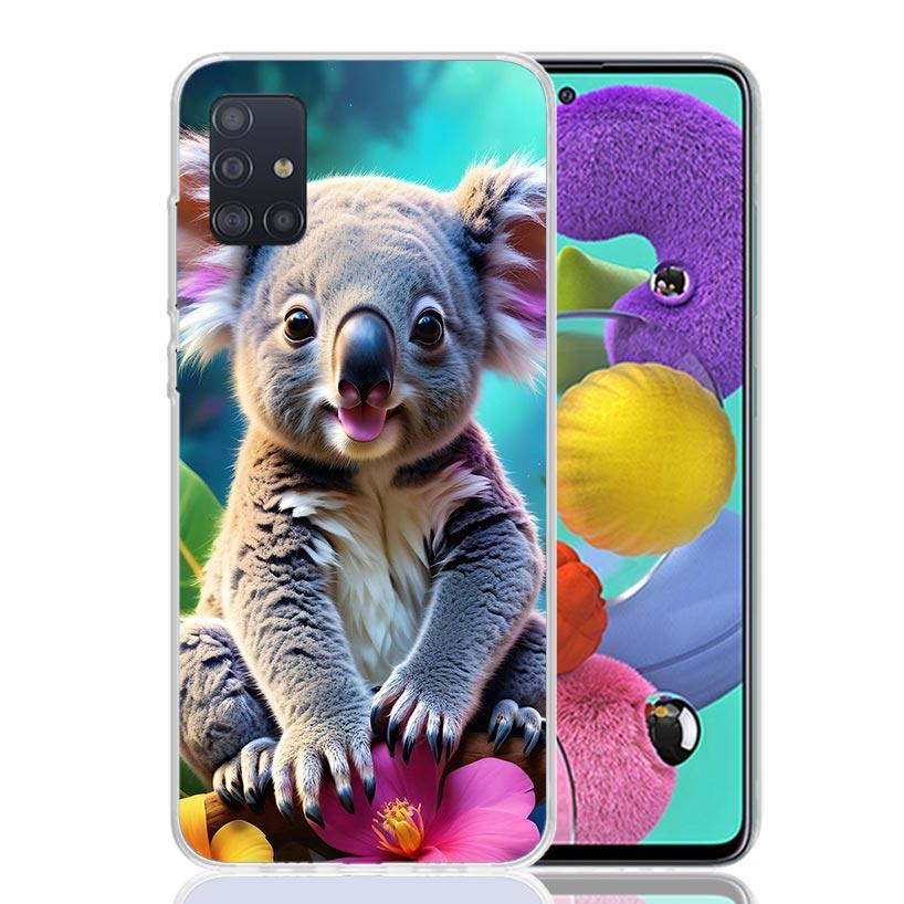 Koala Kawaii Cute Animal For Samsung Galaxy A51 A50 A71 A70 Phone Case A40 A41 A30 A31 A20E A21S A10 A11 A01 5G A6 A8 + A7 A9 Pl
