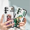 Прозрачная оболочка «Ангельские глазки» для Samsung S22, S23 Plus, A32 — One Piece Аниме-дизайн Луффи и Зоро