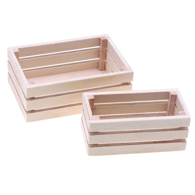 1:12 Dollhouse Miniature Storage Basket Food Drink Storage Basket Plant Pot Home Garden Model Decor Toy Doll House Accessories