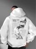Autumn and Winter Hooded Sweatshirt with High Street Style Full of Comic Patterns, Crown of Thorns Character Print, Super Cool Design