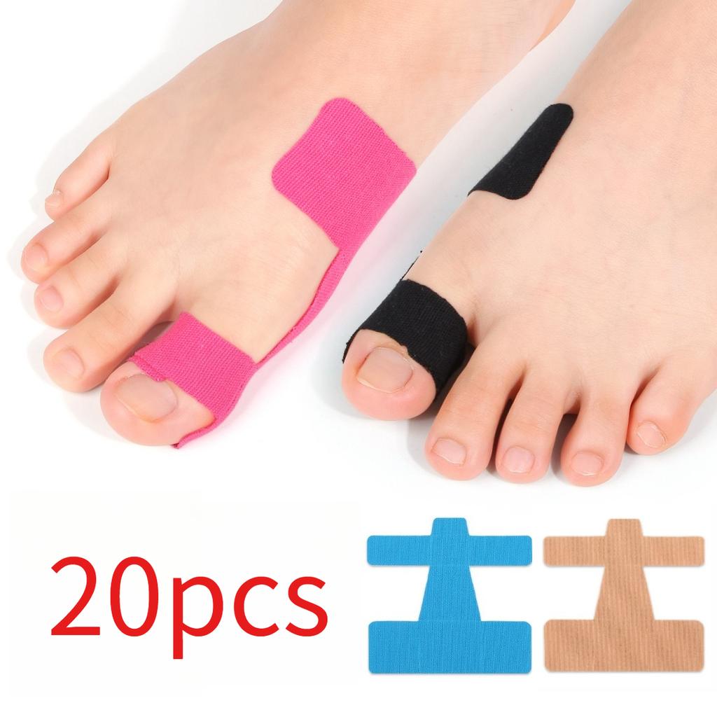 Pre-Cut Toe Corrector Bandage Elastic Toe Protector Anti-Friction Hallux Valgus Support Muscle-Supporting Tape Leaves No Residue