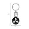 Car Metal Key Chain Hanging KeyChain Best Gift Key Ring Jewelry For Mitsubishi ASX Lancer Pajero Outlander L200 EVO Lancer EX