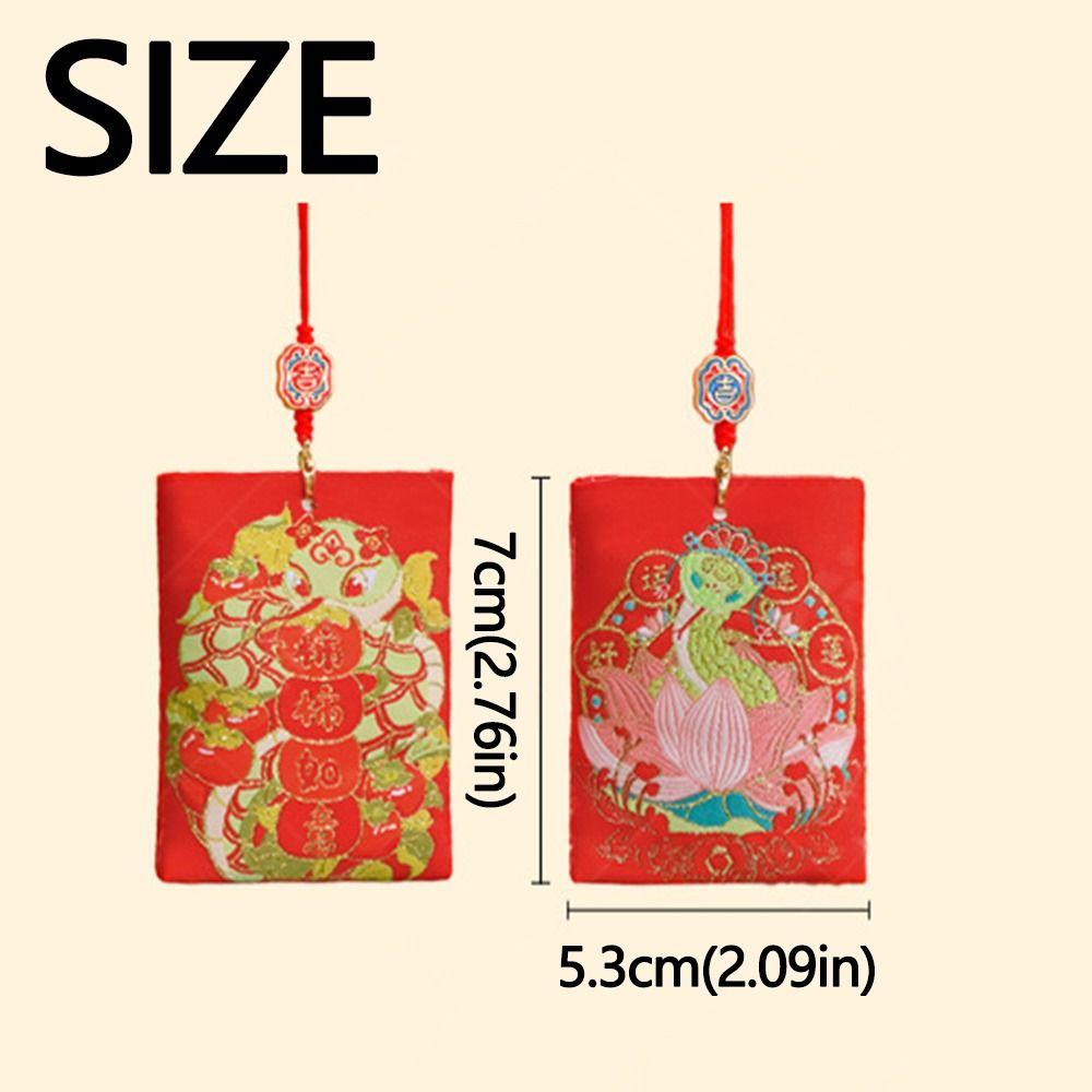 Cartoon Car Hanger Chinese Style Good Luck Amulet Key Chain Lucky Sachet Pendant  Good Lucky