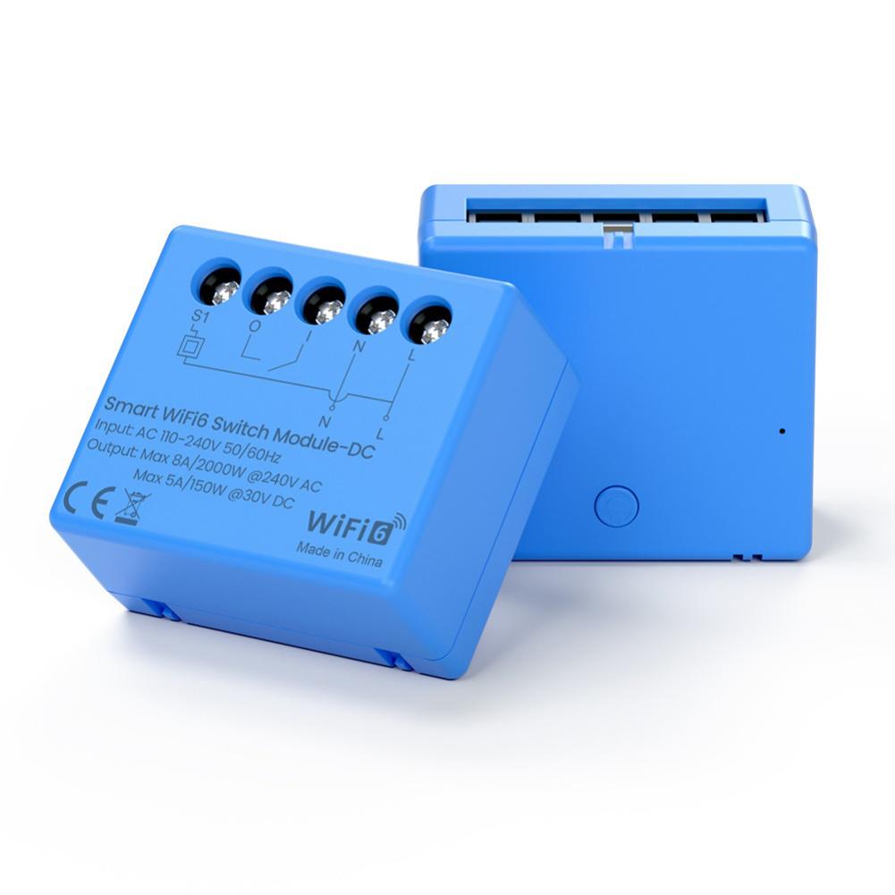 Мини Умный Релейный Контроллер-Выключатель WiFi 6 с Реле Сигнала и Дистанционным Управлением для Эффективного Управления Энергопотреблением