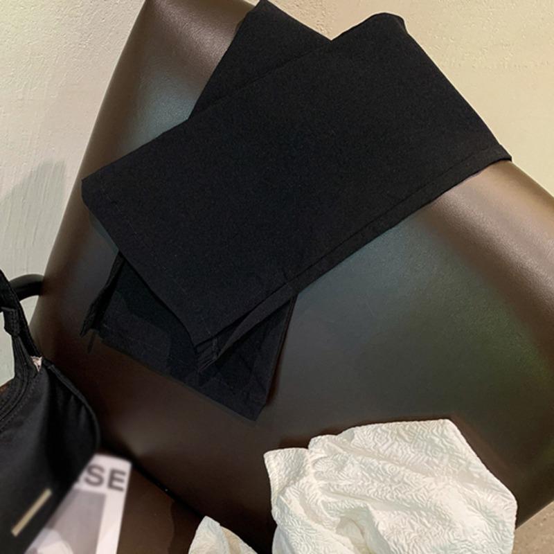 Детские брюки для девочек, черные расклешенные танцевальные брюки