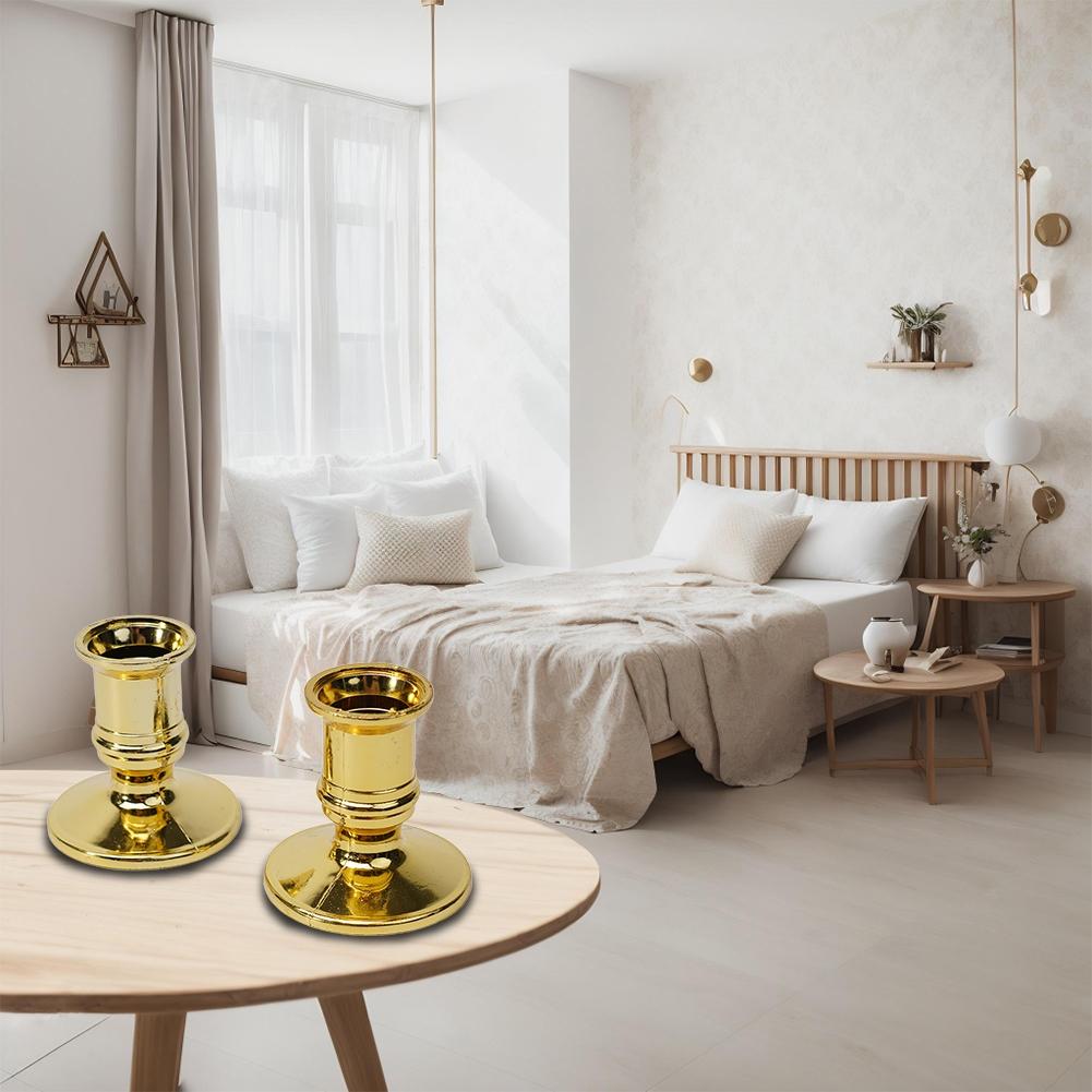 2 шт. Подсвечники Подсвечники Ужин Декор Посеребренные