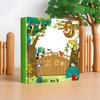 Детские интерактивные книги 3D картинки животных Книжка-рассказ Тема животные Твердый переплет Интерактивные книги с картонными страницами Для чтения Речь Дети Мальчик