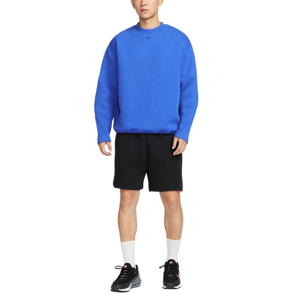 Nike Loose Fit Round Neck Comfortable Long Sleeve Sweatshirt Men Sweatshirt Royal-Blue Black HJ2939-480
