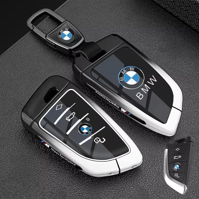BBJU3 Car Key Case Cover Shell For BMW 1 2 3 4 5 6 7 Series X1 X3 X4 X5 X6 X7 F20 G20 G30 G05 G11 F15 F16 G01 G02 F48 Auto Accessories