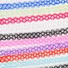 12Pcs  Sell Vintage Hippy Stretch Tattoo Choker Necklace Elastic Chocker Necklace Fishing Line Tattoo Necklace Elastic