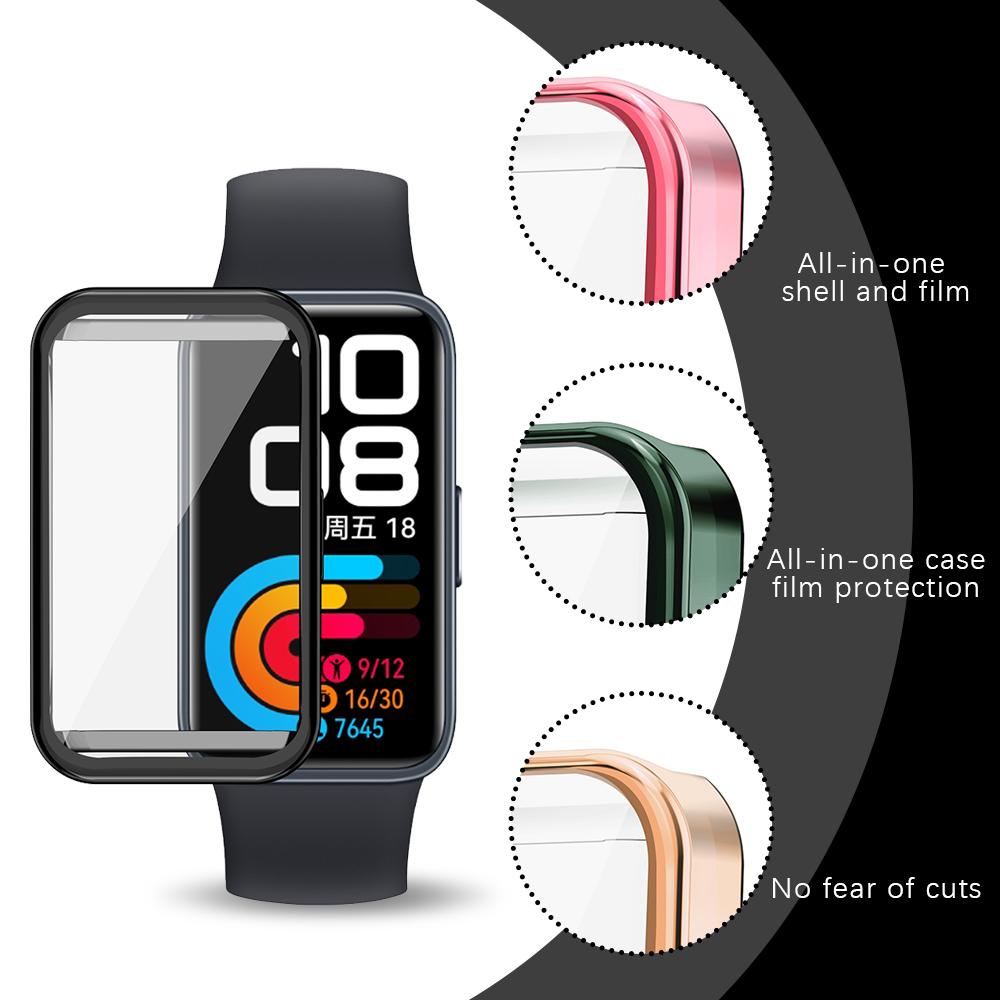 Мягкий ТПУ Чехол Для Huawei Band 10 9 8 Рамка Корпус Бампер Защитное Стекло Экран Браслет Band9 Полностью Прозрачный Защитный Чехол