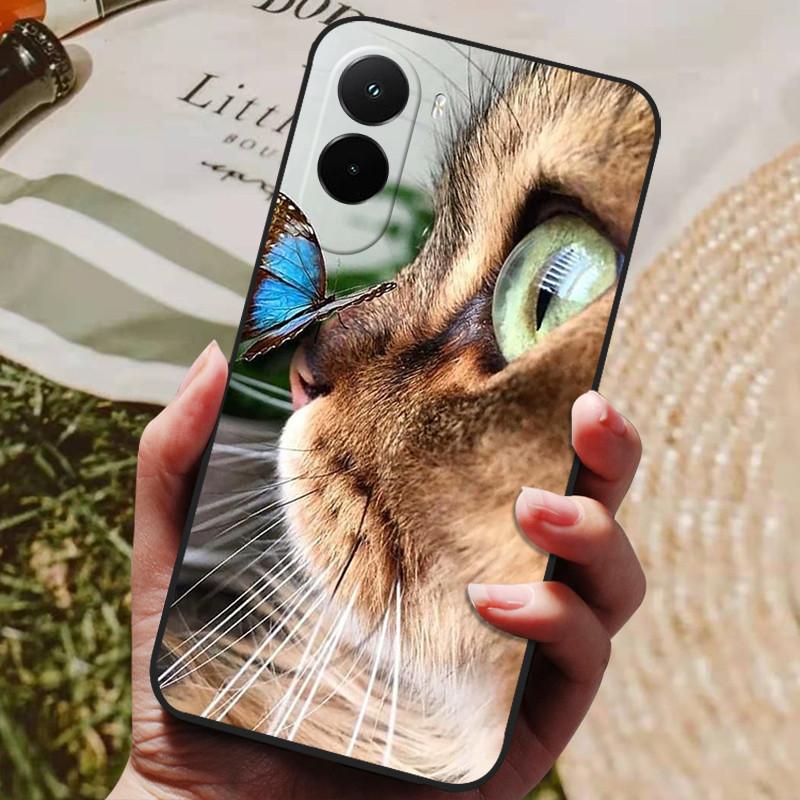 Для Xiaomi Poco M7 4G Чехол Силиконовая Задняя Крышка Чехол для Телефона для Poco M7 Plus Чехлы Мягкий Бампер чехол M 7 Plus PocoM7 4G Ударопрочный