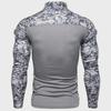 Men's Camouflage Long-Sleeve Military-Style T-Shirt