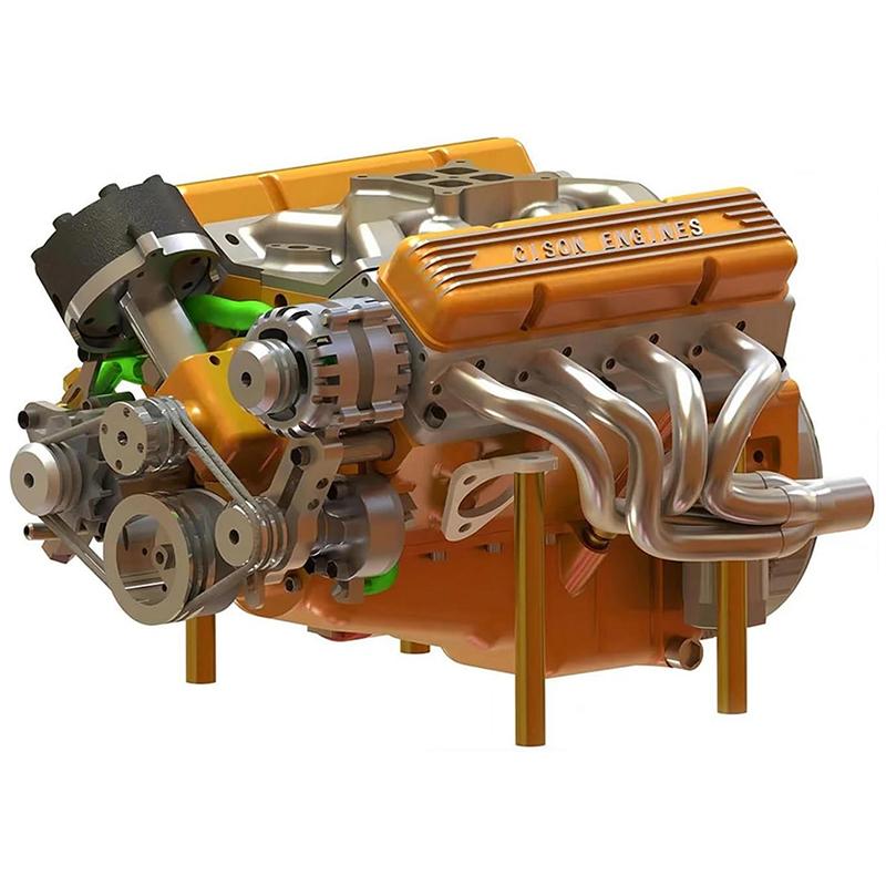 Набор модели двигателя V8 Бензиновый Малоблочный Модели Двигателя Мини Собери Сам Stem Cison Работающие Наборы Двигателей Которые Работают
