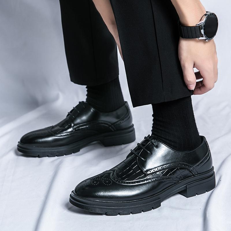 Свадебная обувь жениха Модная джентльменская обувь в стиле ретро, классическая Формальная для офиса или вечеринки Большой размер 38-46 Взрослая элегантная обувь Горячая