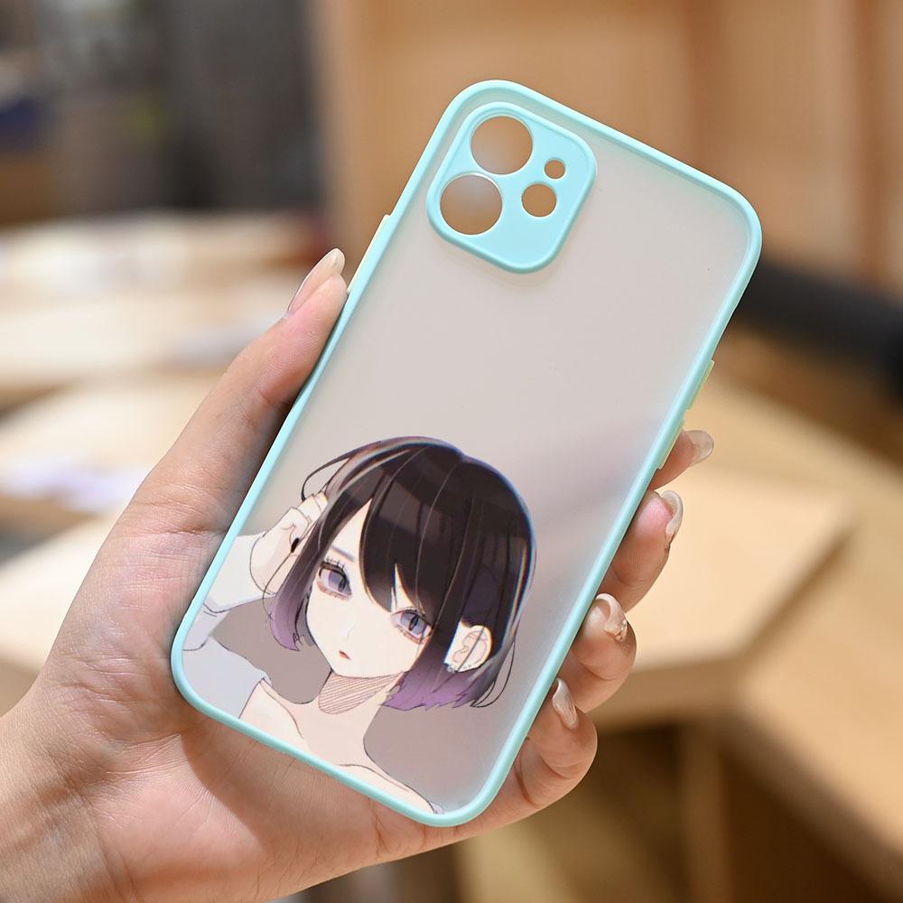 Чехол для телефона GYKZ с рисунком японского аниме для девочек для iPhone 11 Pro 12 XS MAX XR 7 SE 2020 8 Plus Hrad, матовый чехол из ПК, тонкий чехол