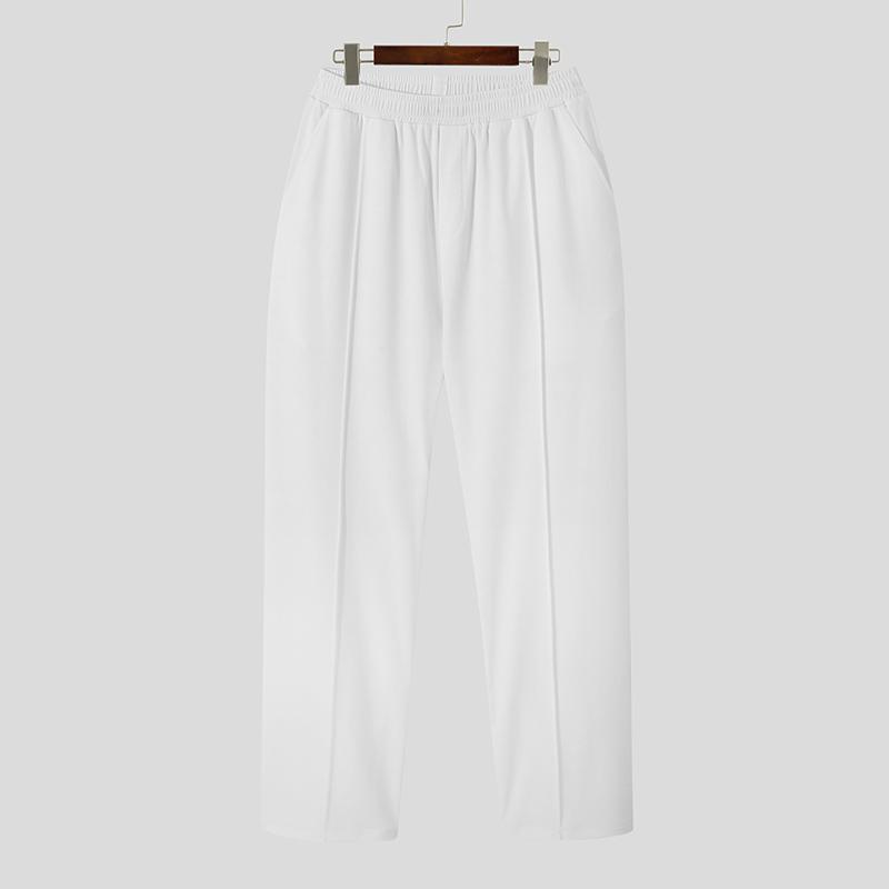 Летние мужские свободные длинные брюки однотонные уличные повседневные свободные брюки макси больших размеров