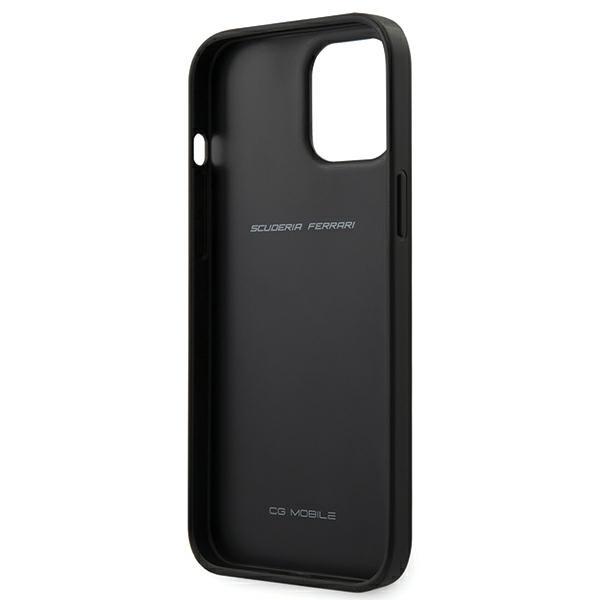 Etui do iPhone 12 Pro Max Ferrari Off Track Perforated Czarny
