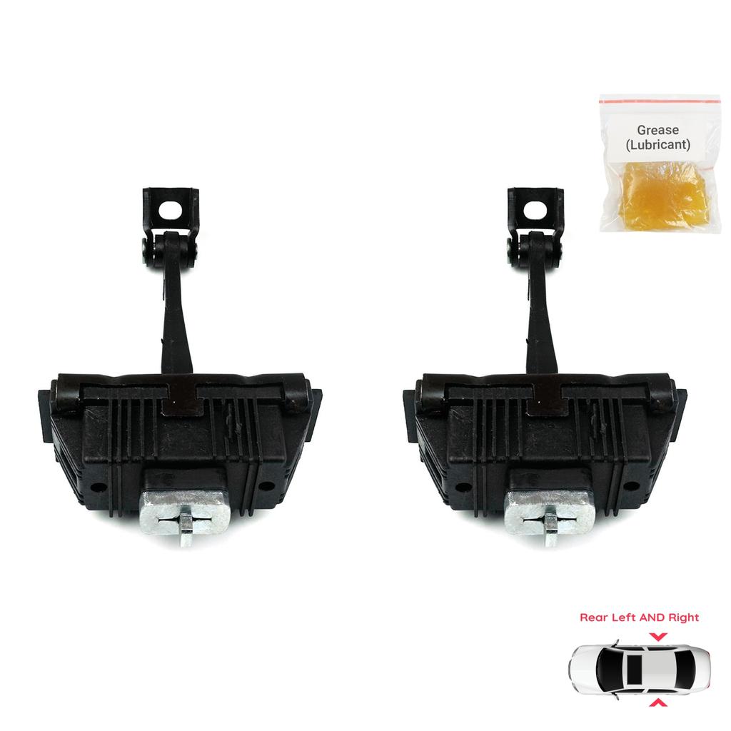 EDP1076-1 2 Pieces Rear Left AND Right Door Hinge Brake Stop Check Strap Limiter Protection Lever Arm for BMW X5 E53 1999-2006 5122840256