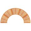 Tree Bench 2 pcs Natural 160 x 80 x 45 cm Solid Eucalyptus Wood