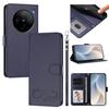 Happy Heart Pattern Magnetic Closure Vegan Leather Phone Case With Wrist Strap For vivo X200 FE