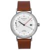 Classic Brown Leather Strap White Dial Automatic 21601 Men's Watch