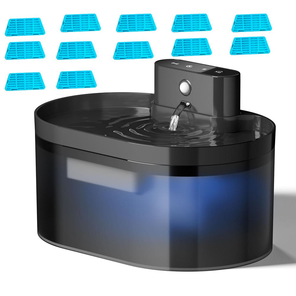2.2L беспроводной фонтанчик для кошек с питанием от батареек автоматический фонтанчик для домашних животных с датчиком движения диспенсер для воды для собак и кошек
