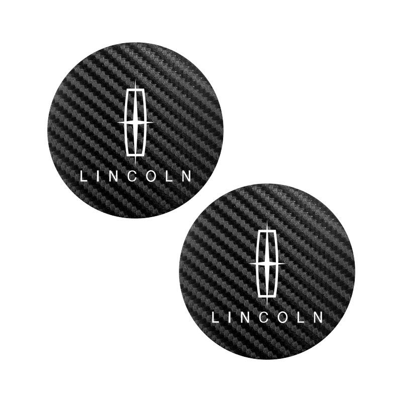 Leather Car Coaster Anti-Slip Water Cup Slot Pad For Lincoln Navigator Continental Nautilus Aviator MKZ MKX MKC MKT MKS Corsair UU111