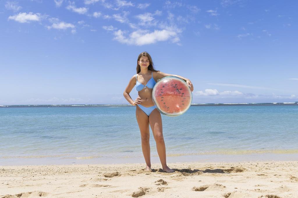 Igarashi Beach Ball 60cm Realistic Half Watermelon Ball, Inflated Size Approximately 50cm, BBC-60H