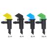50Pcs 4L/8L/16L Flag Dripper 1/4" Barbed Steady Flow Micro Drip Irrigation Emitter Garden Bonsai Plants Flower Watering Dripper