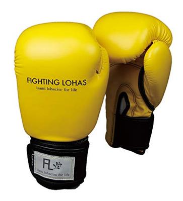 ISAMI Fighting Lohas Стильные боксерские перчатки FL-108_FL-110 (Желтый, 8 унций)