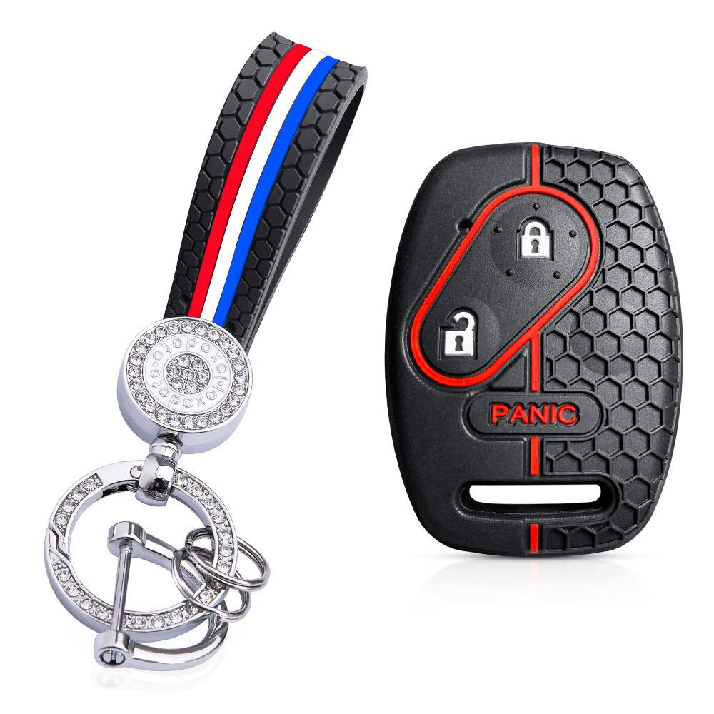 Для Honda CRV SRV FRV Fit Civic Accord Jazz Для Acura CSX Силиконовый Чехол для Ключа Брелок Аксессуары Держатель Оболочка Чехол для Ключа