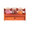 1/12 Dollhouse Mini Jar Rack Storage Rack With Jar Dollhouse Mini Kitchen Decoration Dolls House Scene Decor Accessories
