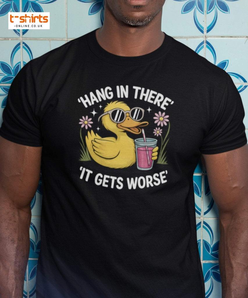 Funny Duck "Hang in There" T-Shirt