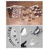 18Pcs/Set Ornamental Removable Exquisite Transparent Simulated Butterfly Wall Stickers Room Decor Wall Art Stickers AVE