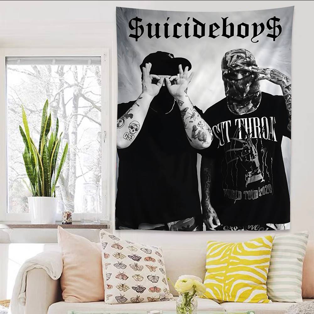 SSuicideboys G59 Мультяшный Гобелен Искусство Научная Фантастика Комната Домашний Декор Настенное Полотно Домашний Декор