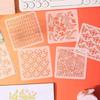 6 шт. Трафареты с цветами, Трафареты для рукоделия, Шаблоны для рисования из ПЭТ для школьных проектов и творческих хобби