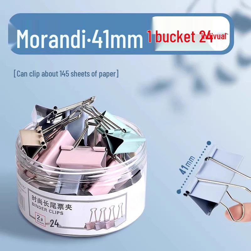 Зажим Моранди с длинным хвостом - Большой дизайн "Ласточкин хвост" и "Феникс" для бумаг и книг