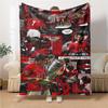 Ronaldos Legacy Lights printed flannel breathable and warm blanket, a stylish home gift, suitable for home, office and bedspread use. 0713a5