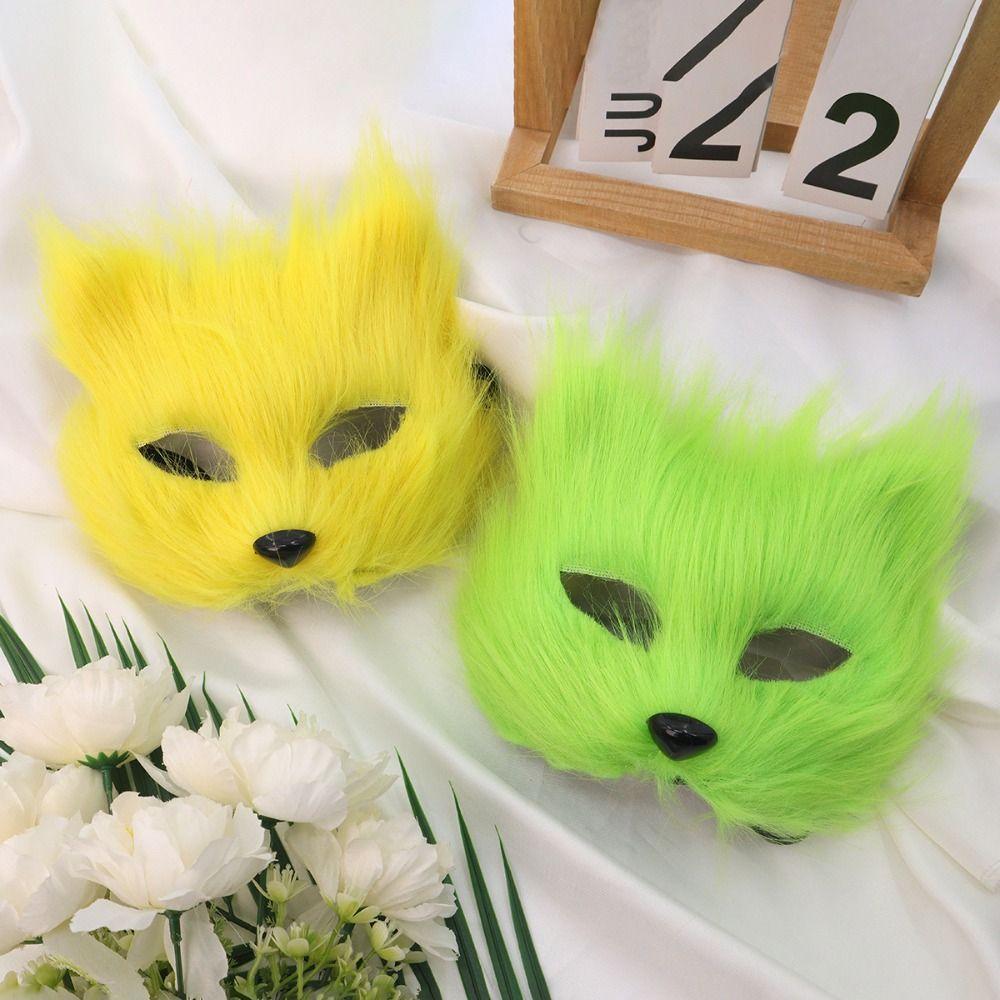 Realistic Half Face Mask Cartoon Masquerade Mask Ghost House Decor Eye Mask  Costume Party Supplies