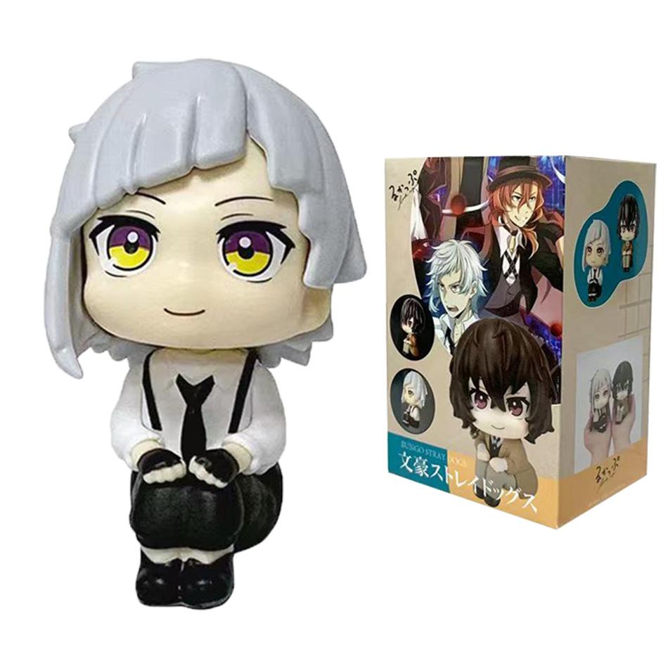 In Stock MegaHouse LooK Up Bungou Stray Dogs Dazai Osamu Nakajima Atsushi Action Figure Toys PVC Model Collection Kwaii Q Doll