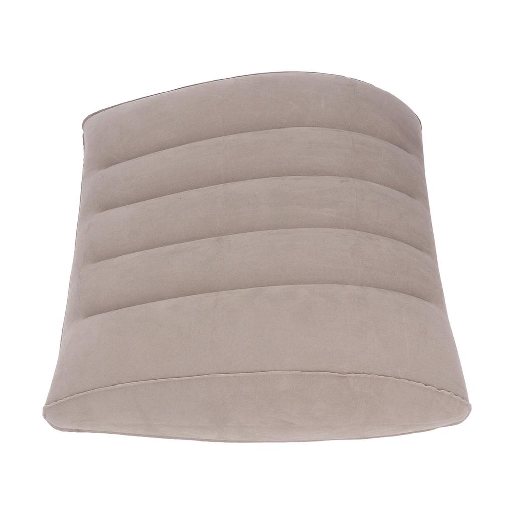 Inflatable Lumbar Pillow Portable Inflatable Lumbar Support Pillow for Car Office Travel Gray