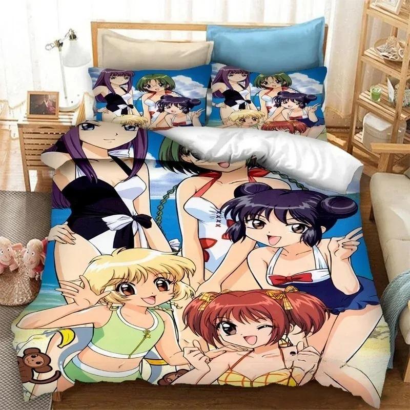 3D Printing Anime Tokyo Mew Mew 3D Print Bedding Set Duvet Covers Pillowcases Comforter Bedding Sets Bedclothes Bed