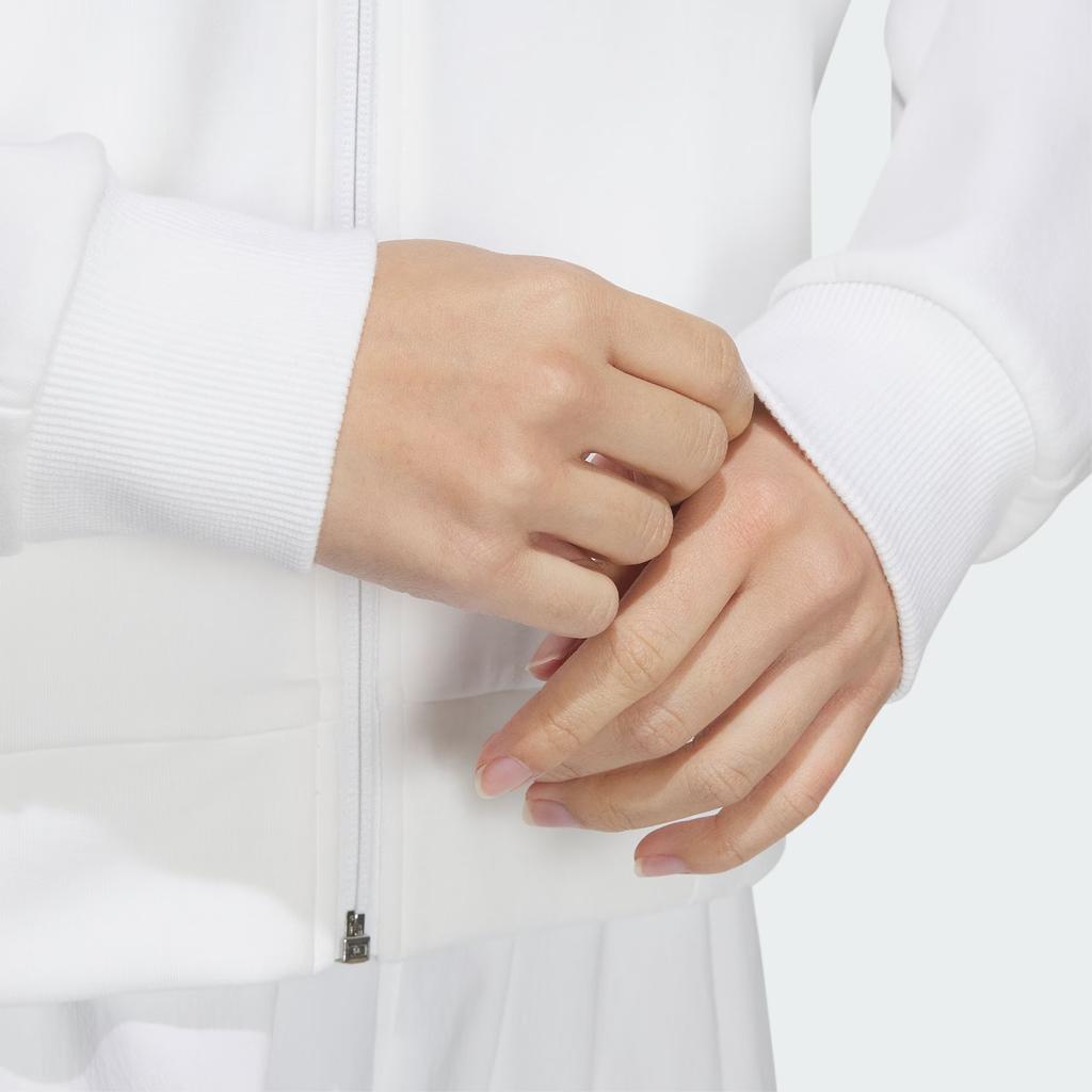 adidas Rco Logo Спортивная повседневная куртка с капюшоном Женские куртки Белый IP7095