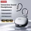 Новые беспроводные Bluetooth 6.0 наушники Lenovo LE503 с сенсорным управлением и заушным креплением, водонепроницаемые IPX4, спортивные наушники, Hi-Fi стереозвук, длительное время работы от аккумулятора, вкладыши