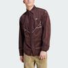 Adidas Originals Embroidered Logo Long Sleeve Sports Shirt Men Tops Dark-Grey Brown II5786